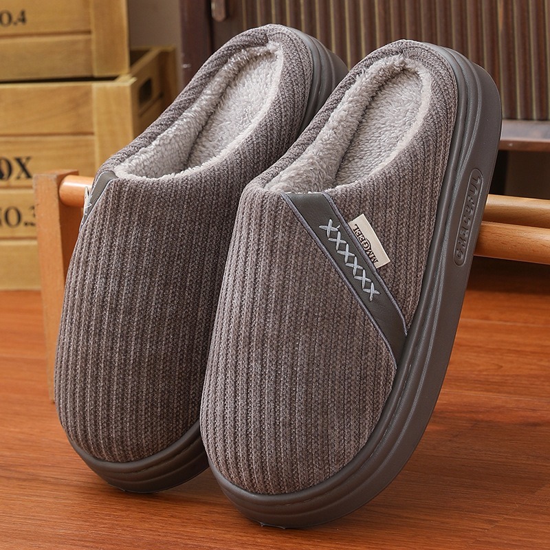 Men Shoes Elegant - Winter Women's Slippers Home Plush Luxury