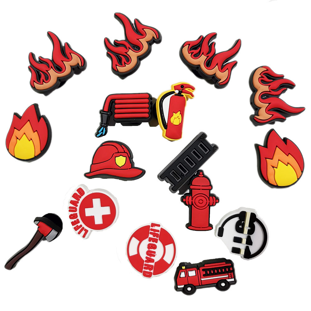 Men'S Shoes Crocs - Fireman Shoe Charms for Crocs Accessories