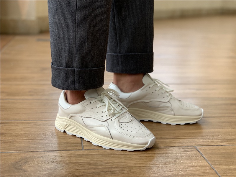 Men'S Shoes Top Brands - Round-toe Lace-up Casual White Thick-soled Men’s