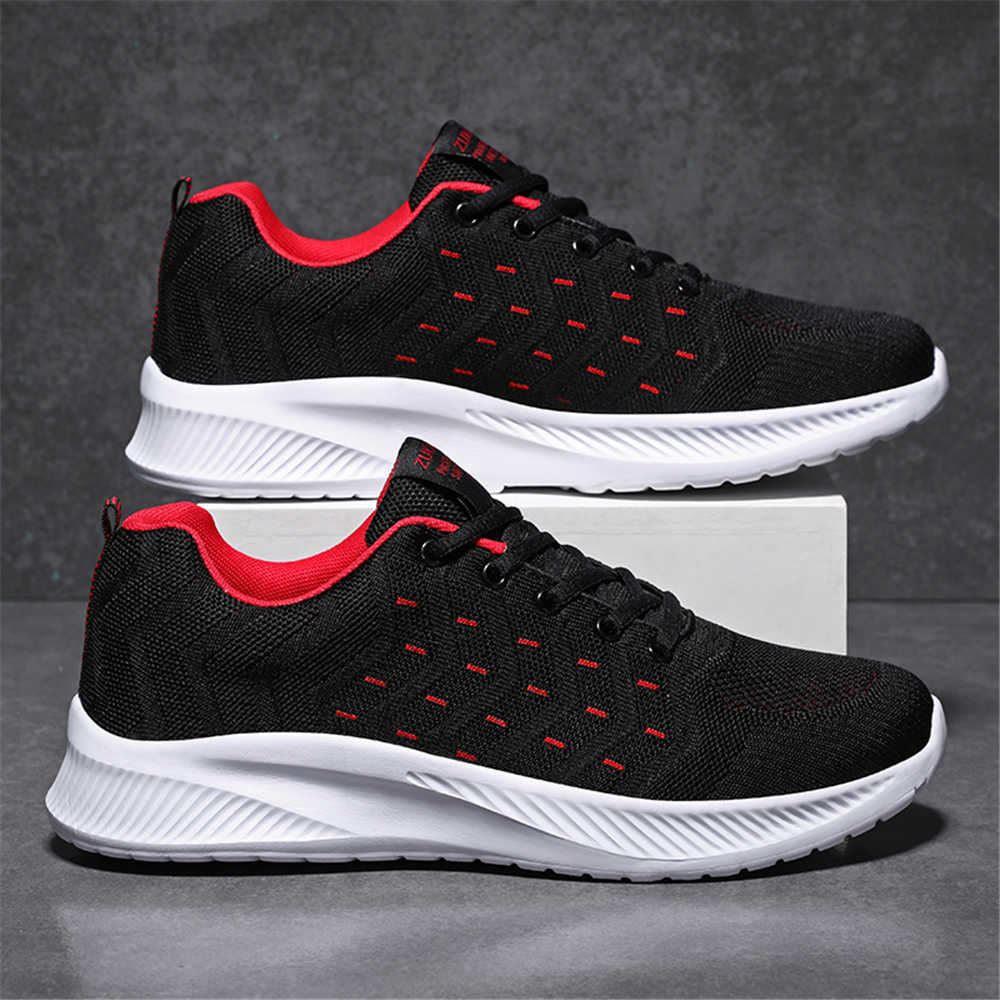 Men'S Shoes Casual Sneakers - Black Mash Casual Sneakers Men's Woven