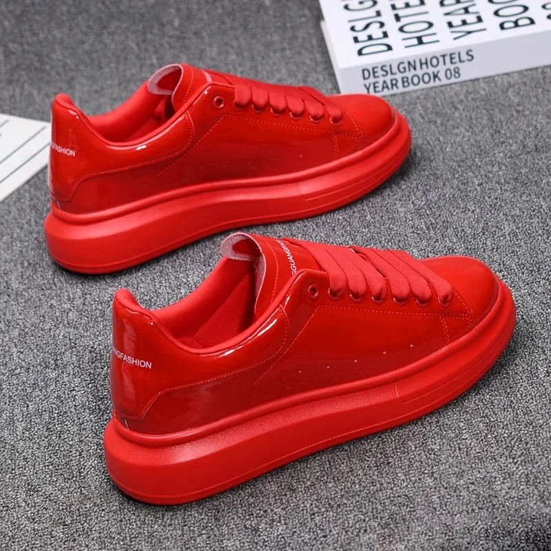 2025 Lacquered White Casual Sh - огляд і ціна Men'S Shoes Casual Sneakers