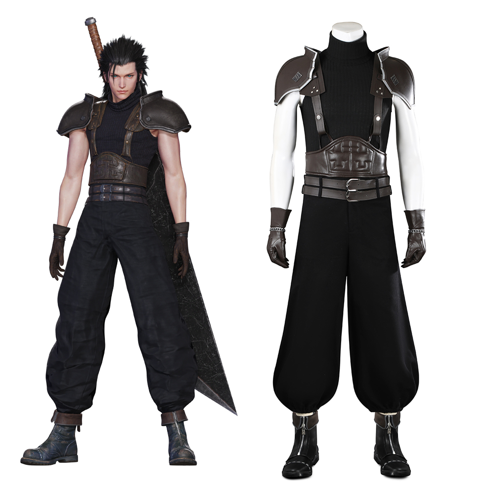 Zack Fair Cosplay Costume FF7  - огляд і ціна Men Shoes Europe To Us