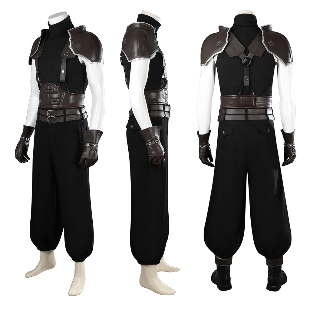 Zack Fair Cosplay Costume FF7  - огляд і ціна Men Shoes Europe To Us