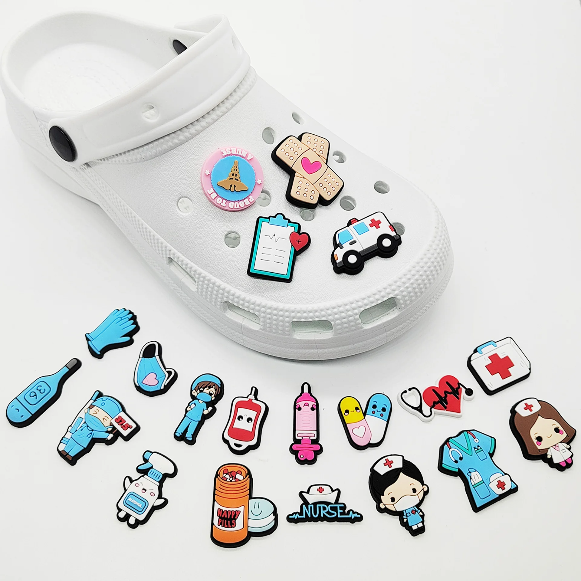 New 1pcs PVC Shoe Charms for C - огляд і ціна Men'S Shoes Crocs