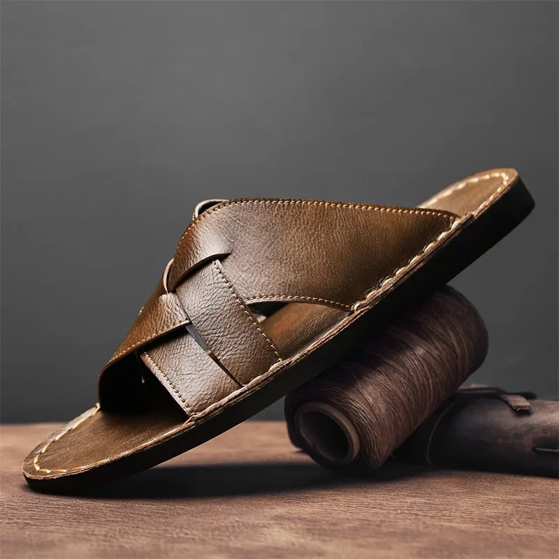 Genuine Leather Men Casual San - огляд і ціна Men'S Shoes Top Brands