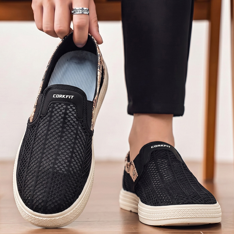Summer men's perforated mesh s - огляд і ціна Men'S Shoes With Toes