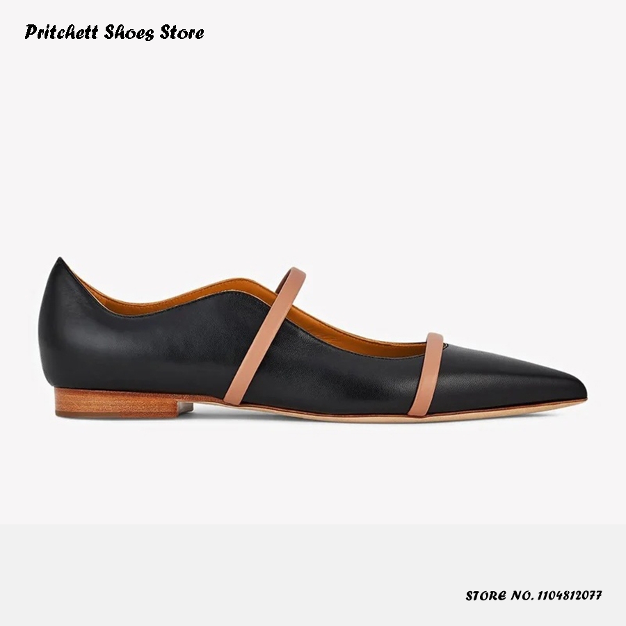 Women's Dual-straps Leather Ba - огляд і ціна Men'S Shoes With Toes