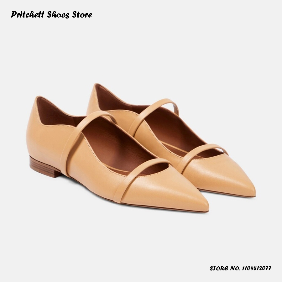 Women's Dual-straps Leather Ba - огляд і ціна Men'S Shoes With Toes