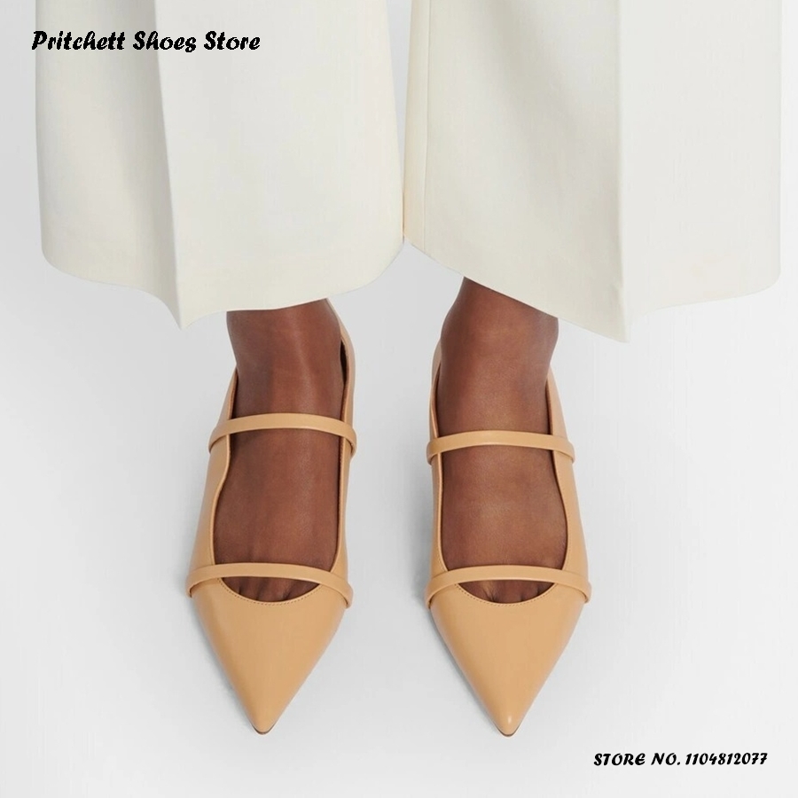 Women's Dual-straps Leather Ba - огляд і ціна Men'S Shoes With Toes