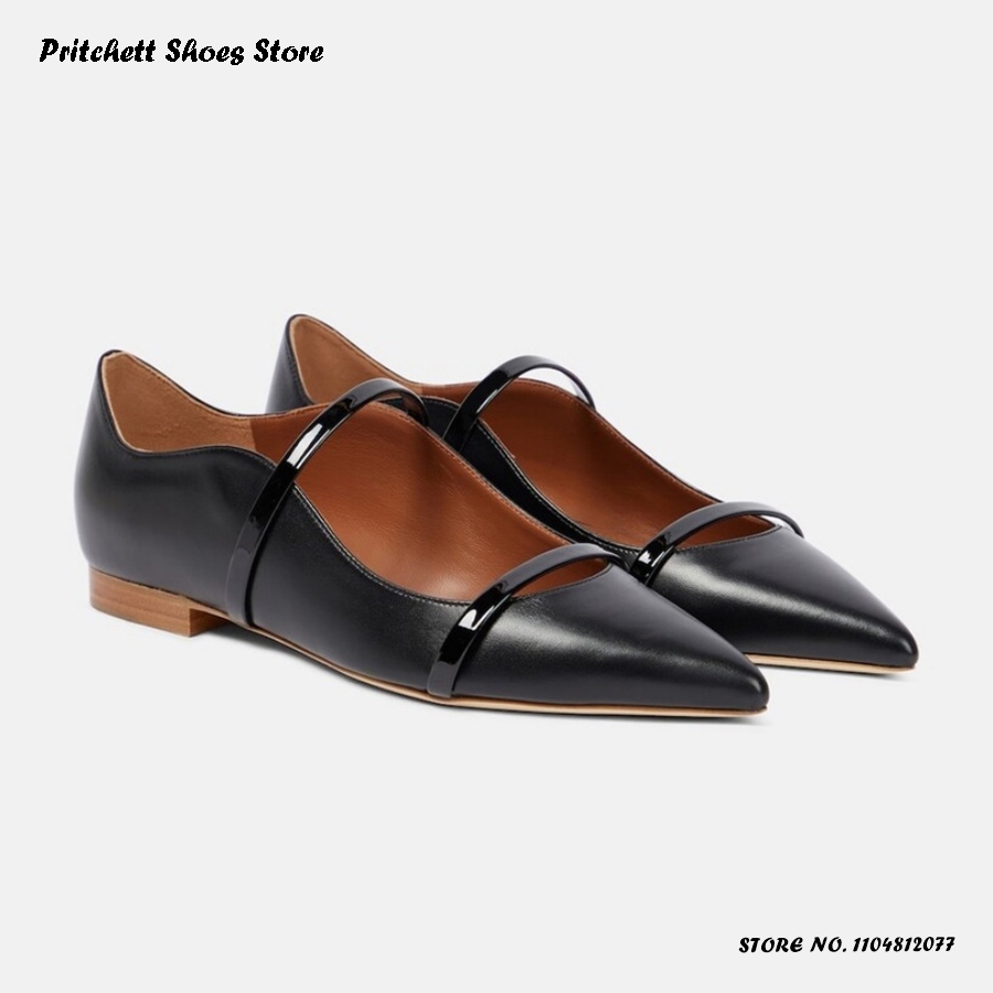 Women's Dual-straps Leather Ba - огляд і ціна Men'S Shoes With Toes