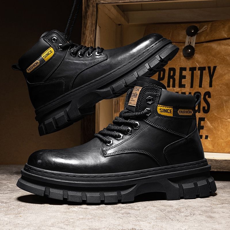 Vintage Men Platform Ankle Boo - огляд і ціна Men'S Shoes Business Casual