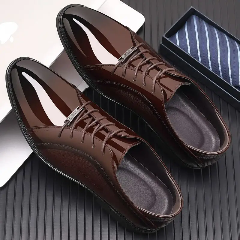 Bright Upper Black Social Shoe - огляд і ціна Men Shoes Clearance
