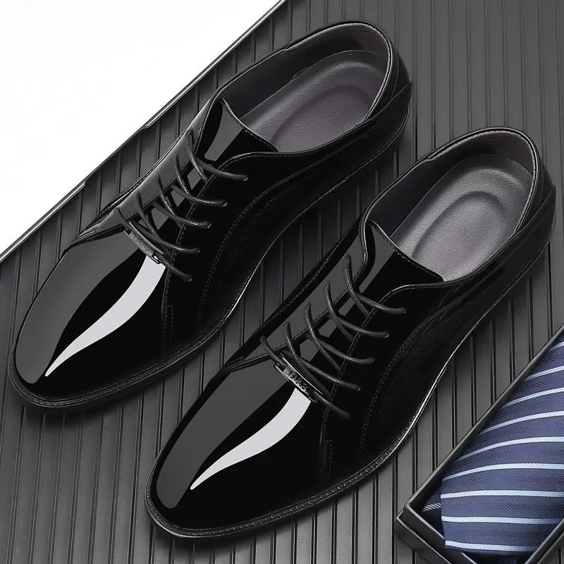 Bright Upper Black Social Shoe - огляд і ціна Men Shoes Clearance