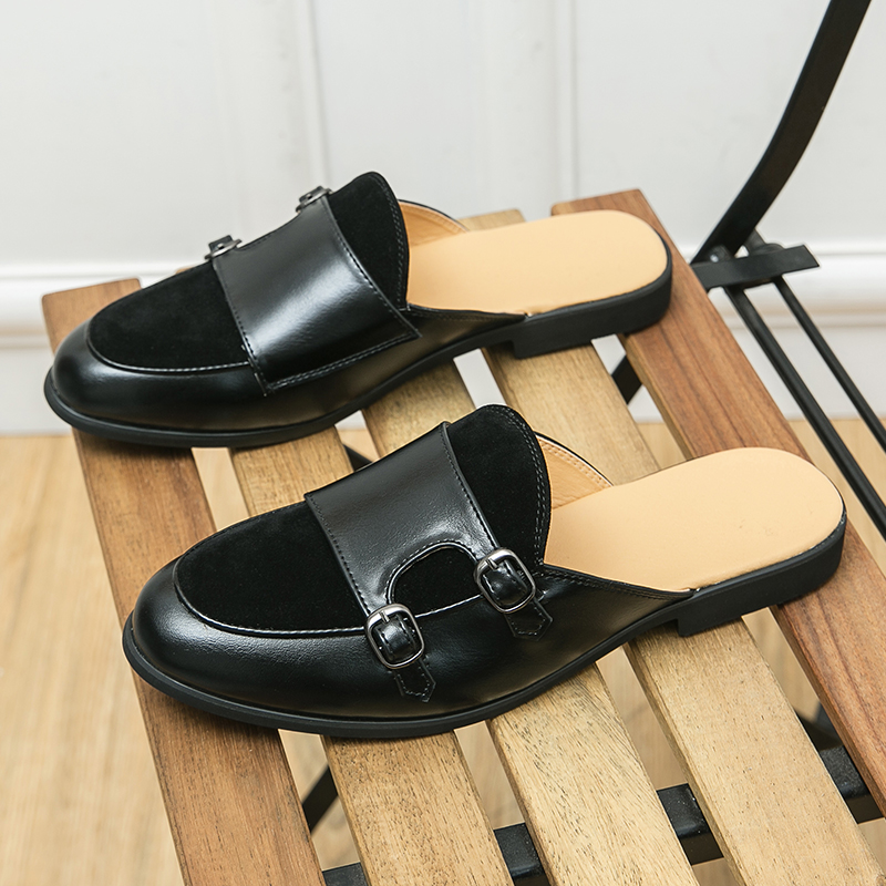 Men Fashionable Half-heeled Le - огляд і ціна Men'S Shoes Business Casual