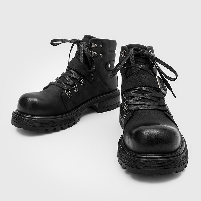 Brand Men Leather Boots Motorc - огляд і ціна Men'S Shoes Top Brands