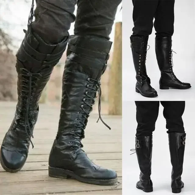 Medieval Steampunk Cosplay Boo - огляд і ціна Men Shoes Europe To Us