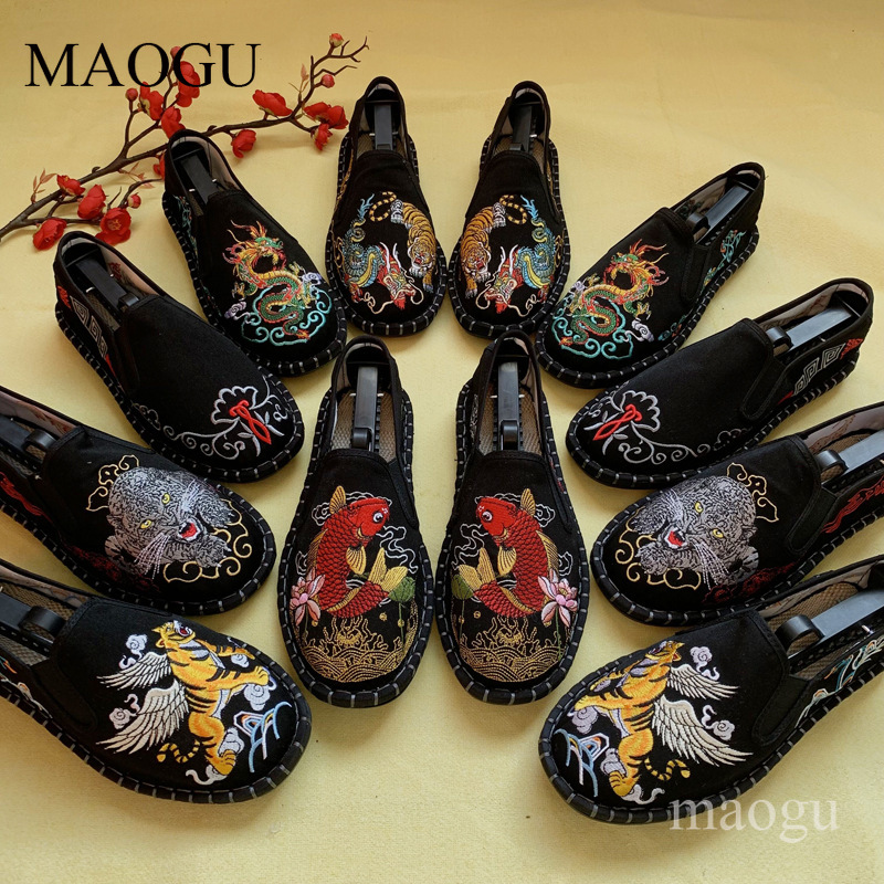 Unisex Chinese Style Embroider - огляд і ціна Men'S Shoes Loafers Casual