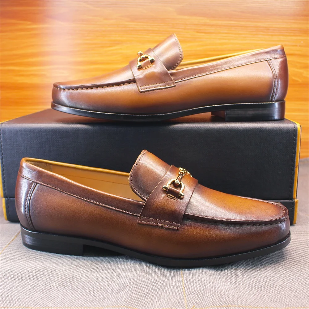 Men's Loafers Dress Shoes roun - огляд і ціна Men'S Shoes With Toes