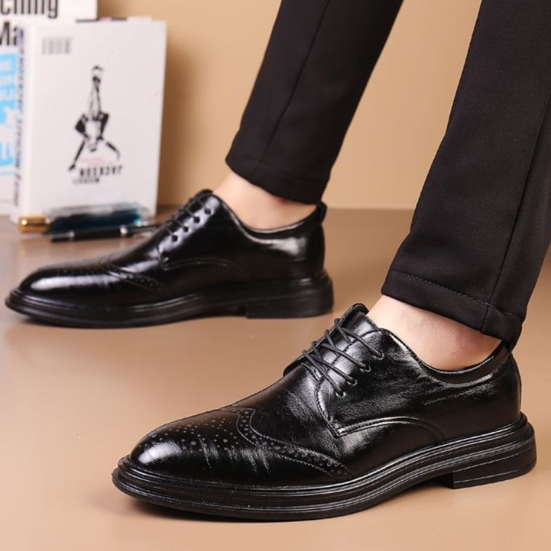 Solid Color Black Spring Autum - огляд і ціна Men Shoes Clearance