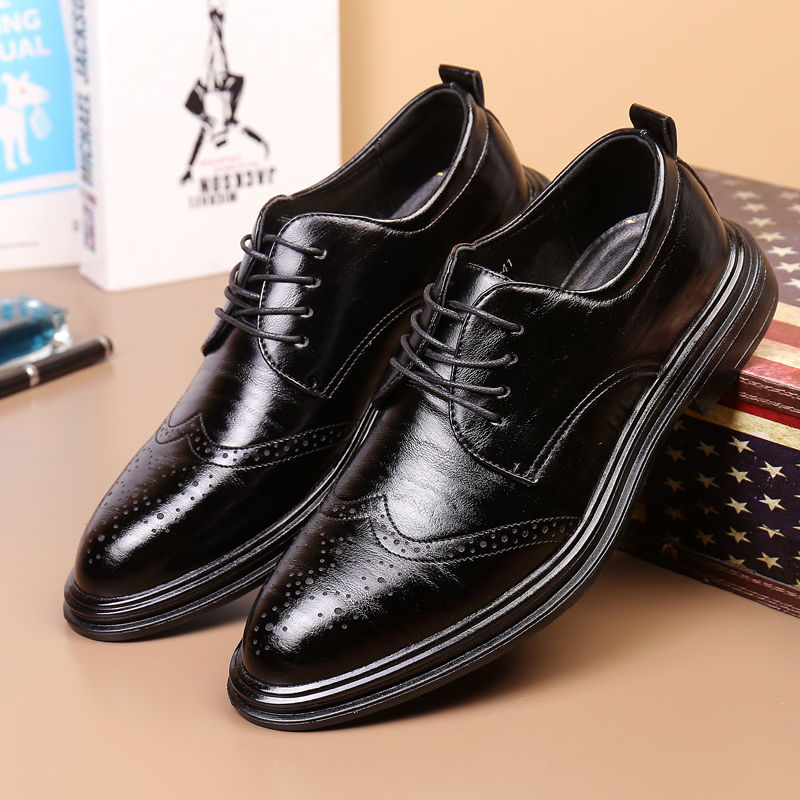 Solid Color Black Spring Autum - огляд і ціна Men Shoes Clearance